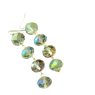 Multi Colorized Long Dangle Earring