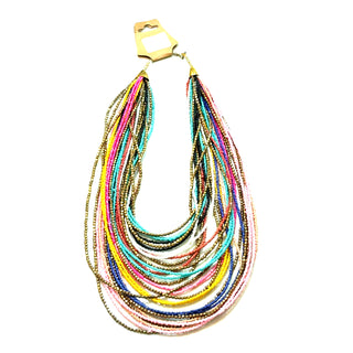 Style the Multicolor Strand Beaded Necklace exclusively at Born To Glam
