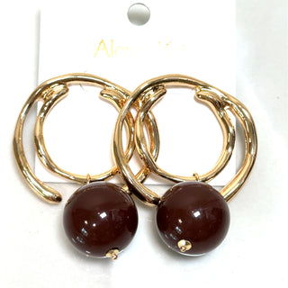 Gold Swirl Earring