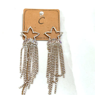 Star Rhinestone Long Earring