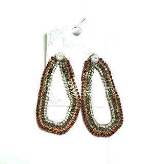 Gold Multi Rhinestone Earrings