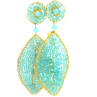 Meticulous Crystal Leaf Statement Earring - Born To Glam