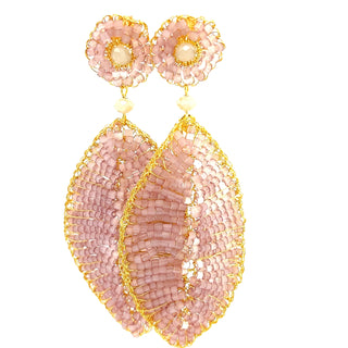 Meticulous Crystal Leaf Statement Earring - Born To Glam