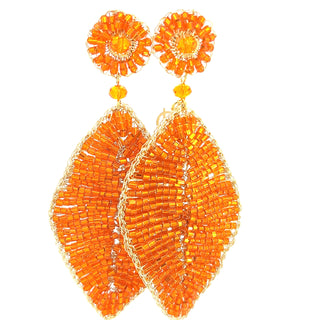 Meticulous Crystal Leaf Statement Earring - Born To Glam