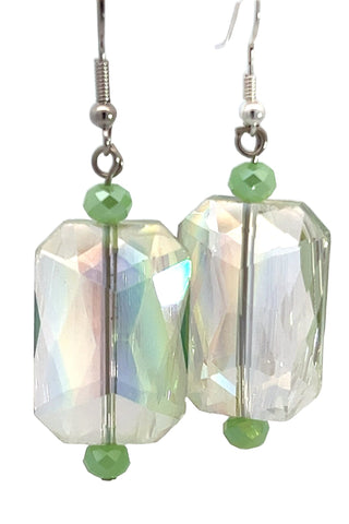 Rectangle Crystal Earrings - Born To Glam