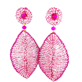 Meticulous Crystal Leaf Statement Earring - Born To Glam