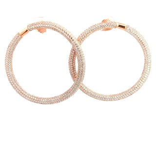 Crystal CZ Hoop Earring - Born To Glam