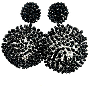 Crystal Sphere Statement Clip On Earring - Born To Glam
