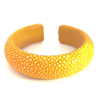 Yellow Shagreen Cuff - Born To Glam