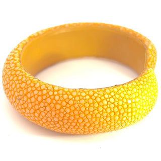 Yellow Shagreen Cuff - Born To Glam