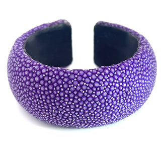 Purple Shagreen Cuff - Born To Glam