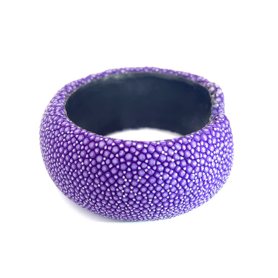 Purple Shagreen Cuff - Born To Glam Born To Glam