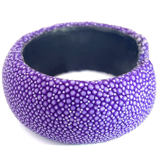 Purple Shagreen Cuff - Born To Glam