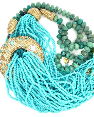 Goddess Lariat Long Statement Necklace - Born To Glam