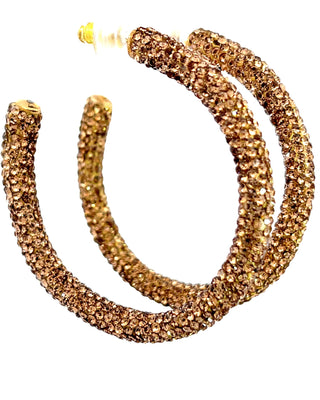 Crystal 925 Sterling Silver Hoops - Born To Glam