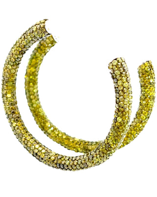 Crystal 925 Sterling Silver Hoops - Born To Glam