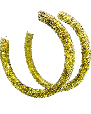 Crystal 925 Sterling Silver Hoops - Born To Glam