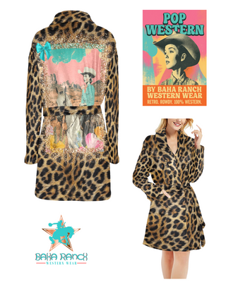 Leopard Western Cowgirl Robe