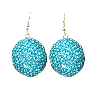 Crystal Sphere Statement Earrings - Born To Glam