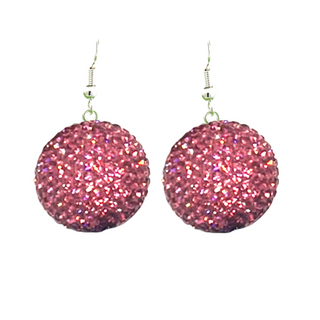 Crystal Sphere Statement Earrings - Born To Glam