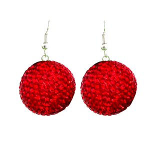 Crystal Sphere Statement Earrings - Born To Glam