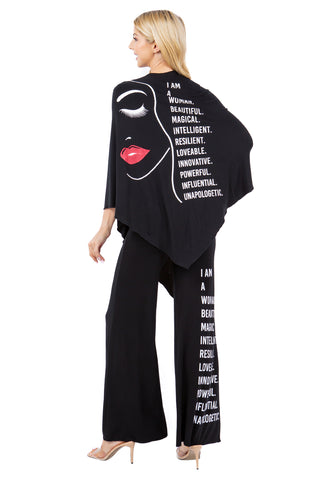Style the Black I Am Woman Wrap exclusively at Born To Glam