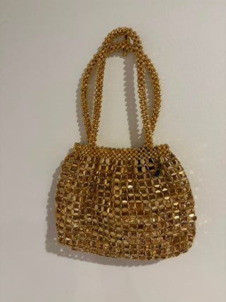 Gold Embellished Statement Handbag