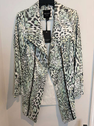 Mint Leopard Print Statement Jacket