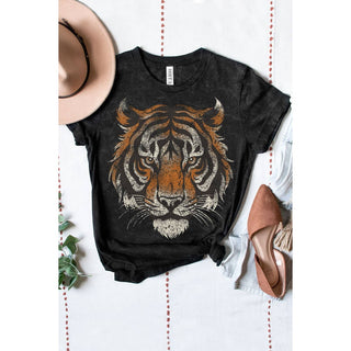 Tiger Big Face Mineral Graphic Tee - Born To Glam