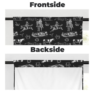Baha Ranch Ranch Life Window Curtains 28"x40" (2-Piece) Made in America - Born To Glam