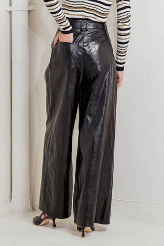 A Faux Leather Pant - Born To Glam