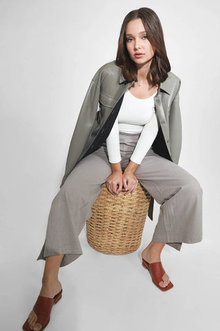 Niki Biki 3/4 Sleeve Scoop Neck Top - Born To Glam