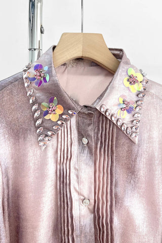 Tie Dye Rhinestones Shirts - Born To Glam