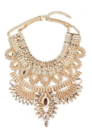 Metallic Gold Necklace - Born To Glam