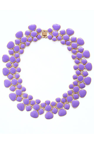 Purple Adel Collar Necklace - Born To Glam