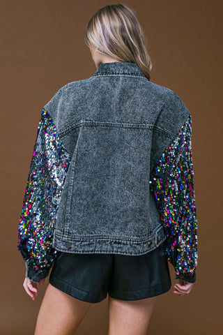 Washed Denim Jacket - Born To Glam