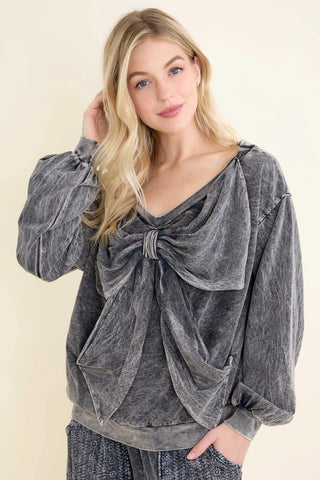 Ribbon Bow Top - Born To Glam