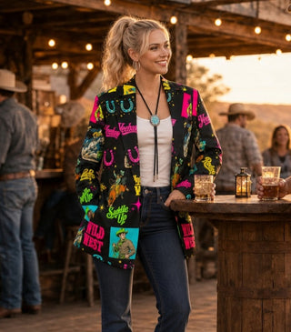 Black Last Roundup Western Blazer view 2