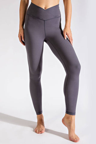 V Waist Full Length Leggings - Born To Glam