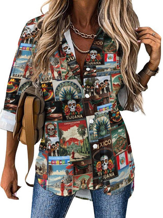 Destination Mexico Button-Up Top