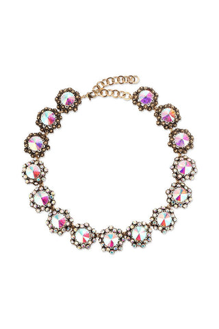 Naomi Iridescent Statement Necklace Set - Born To Glam