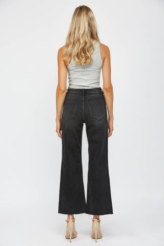 Hunter Stretch Super High Rise Wide Leg Mica Jeans - Born To Glam