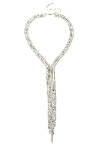 Silver Cascading Statement Necklace - Born To Glam