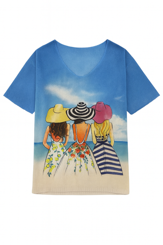 BTG_FLATLAY_CANDIDATE | blue-summer-friends-graphic-tee
