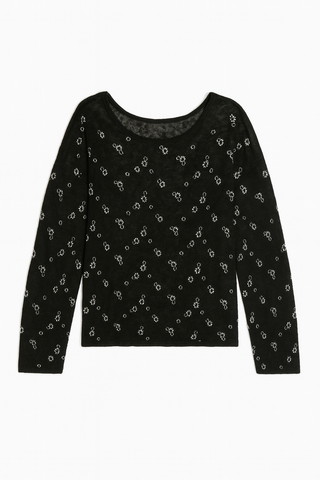 BTG_FLATLAY_CANDIDATE | black-sheer-embellished-sleeve-top