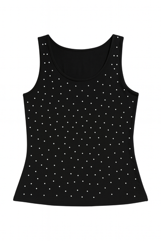 BTG_FLATLAY_CANDIDATE | black-polka-dot-embellished-top