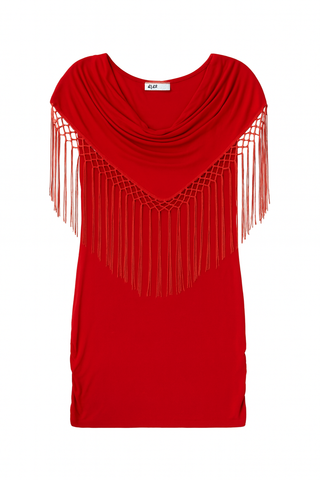BTG_FLATLAY_CANDIDATE | red-cowl-neck-fringe-macrame-top