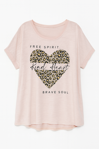 BTG_FLATLAY_CANDIDATE | pink-leopard-heart-kind-heart-graphic-tee