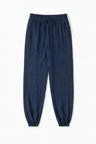 BTG_FLATLAY_CANDIDATE | navy-studded-jogger-pants