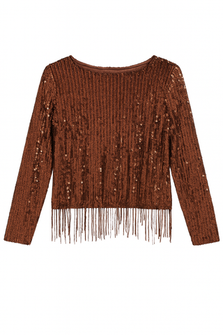 BTG_FLATLAY_CANDIDATE | bronze-sequin-fringe-embellished-top